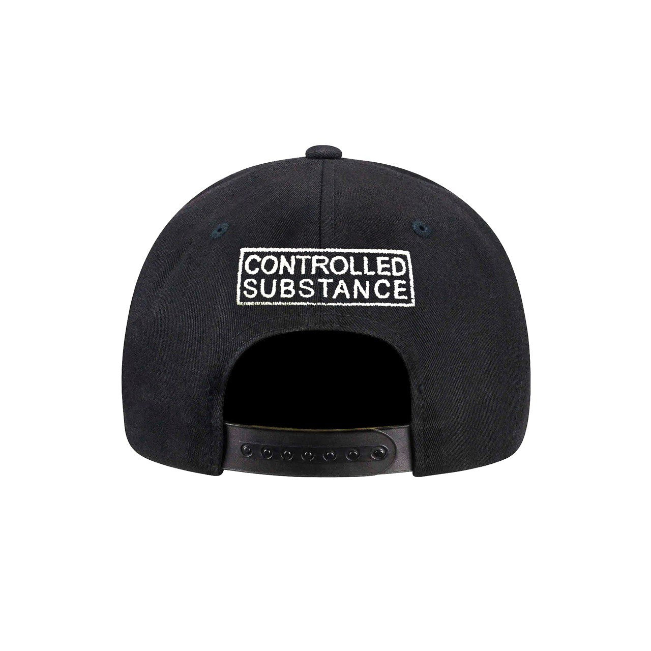 CONTROLLED SUBSTANCE EMBROIDERED LOGO BASEBALL CAP