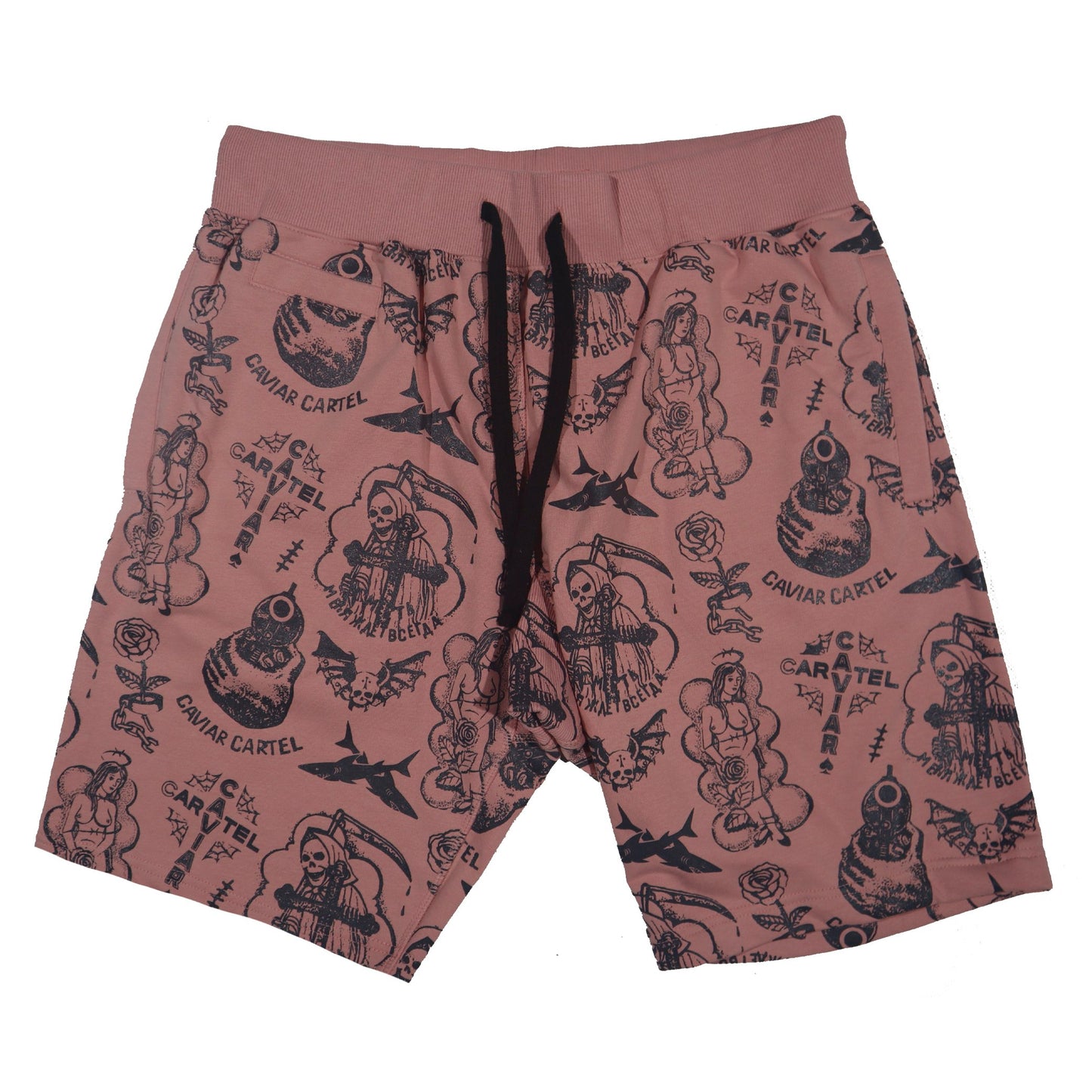 CAVIAR CARTEL TATTOO COTTON SHORTS