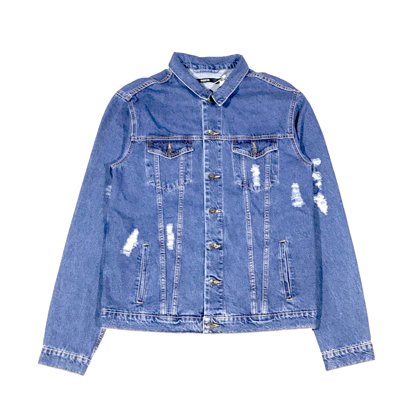 Washed Denim Trucker Jacket